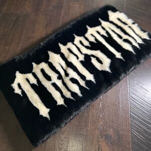 Black and White Faux Fur ‘TRAPSTAR’ Stole